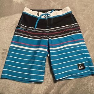 Quiksilver Kids Swim Trunks - Blue and Black